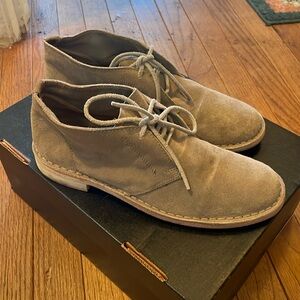 Vince gray suede boot shoe 37.5 7